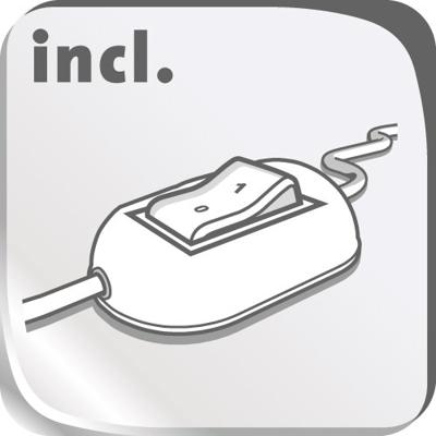 Brilliant Zwarte nachtkast lampClarie - 13247/06