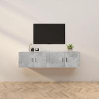 Tv-wandmeubels 2 st 80x34,5x40 cm betongrijs - thumbnail