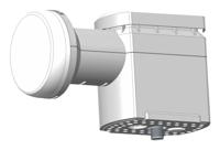 Kathrein KEL 1310/O Optische LNB Feed-opname: 40 mm Wit - thumbnail