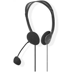 Nedis PC-Headset | On-Ear | Stereo | 2x 3.5 mm | 2 m | 1 stuks - CHST100BK CHST100BK Nedis PC-Headset | On-Ear | Stereo | 2x 3.5 mm | 2 m | 1 stuks - CHST100BK CHST100BK