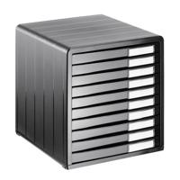 Rotho Timeless Bureau Ladenbak met 10 Dichte Lades 34.5x29x32 cm Antraciet - thumbnail