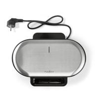 Nedis KAWP110FBK Dubbel Wafelijzer 2x 14 Cm 1200 W Zwart - thumbnail