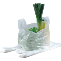 Tas | Geblokt | HDPE | 50x 15x80cm | hemddraagtas | wit | 250 stuks - thumbnail