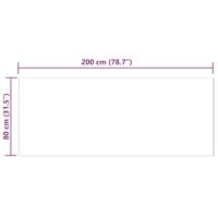 VidaXL Nep schapenvacht tapijt tafalla beige 80 x 200 cm polyester - thumbnail