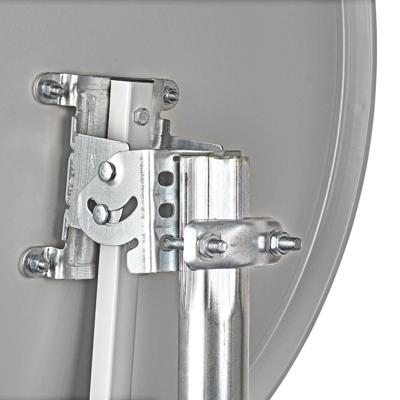 Satellietschotel | 80.0 cm | Versterking: 39.8 dB | Offset-hoek: 28 ° | Polyester / Staal | Grijs