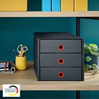 Leitz Click & Store Cosy ladenblok, 3 laden, grijs - thumbnail