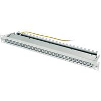 TELEGÄRTNER J02023A0052 Patch Panel K Class EA (diep) 24x RJ45, 48,36 cm (19 inch) lichtgrijs - thumbnail