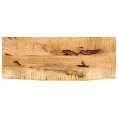 Tafelblad met natuurlijke rand 80x30x2,5 cm massief mangohout