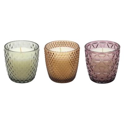 Geurkaars in glas Ø9x9cm