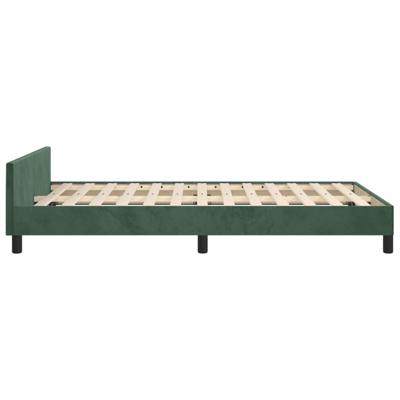 Bedframe zonder matras 140x200 cm fluweel donkergroen