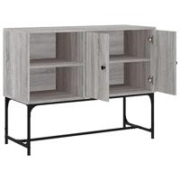 Dressoir 100x40x79,5 cm bewerkt hout grijs sonoma eikenkleurig - thumbnail