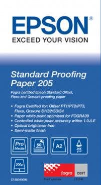 Epson S045006 Standard Proofing Paper A2 205g 50 vel