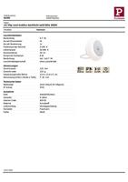 Paulmann Viby 92492 LED-nachtlamp met bewegingsmelder Rond LED Warmwit Wit - thumbnail