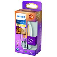 Philips LED kaars E14 3,4-40W filament helder WarmGlow blister - 5100308 - thumbnail