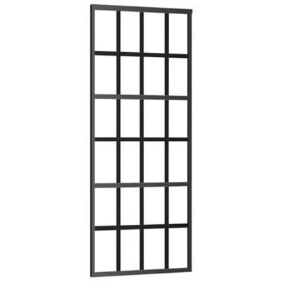 Schuifdeur met beslag 76x205 cm ESG-glas en aluminium