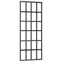 Schuifdeur met beslag 76x205 cm ESG-glas en aluminium - thumbnail