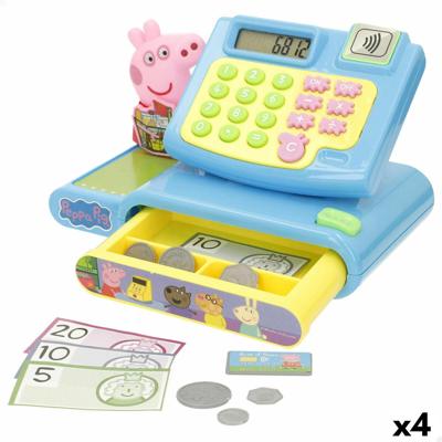 Speelgoedkassa Peppa Pig 19 x 15 x 13 cm (4 Stuks)