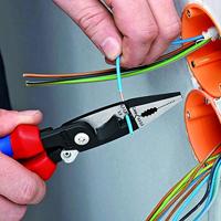 Knipex Elektro installatietang geïsoleerd | Meercomponenten-omhullingen | VDE-gekeurd | Geïntegreerde openingsveer - 13 96 200 T BK - thumbnail