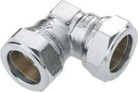 Bonfix knelkoppeling - Kniekoppeling - 22x22mm - Vertint Messing - thumbnail