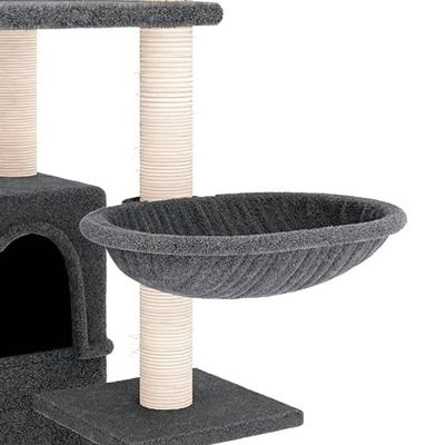 VidaXL Kattenmeubel met sisal krabpalen 175 cm donkergrijs