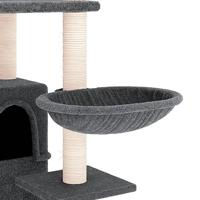 VidaXL Kattenmeubel met sisal krabpalen 175 cm donkergrijs - thumbnail