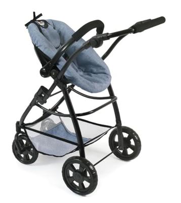 Combi-poppenwagen Emotion All in 1 - Blue Jeans