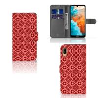 Huawei Y6 (2019) | Telefoon Hoesje | Batik Rood - thumbnail