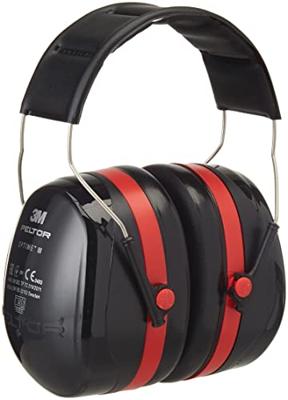 3M PELTOR™ Optime™ III H540A Oorkap gehoorbescherming zwart/rood 34dB - OPT3BK