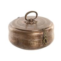 Doos-Juwelenkistje Home ESPRIT Koper Blik 25 x 25 x 10 cm - thumbnail