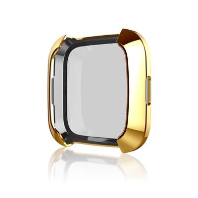 Slimme horloge zachte TPU beschermhoes voor Fitbit versa (goud)