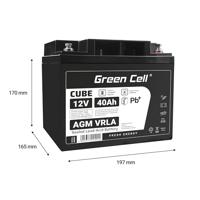 Green Cell AGM22 UPS-accu Sealed Lead Acid (VRLA) 12 V 40 Ah - thumbnail