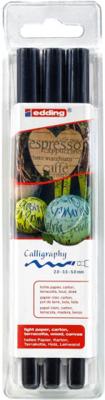 Kalligrafiepen edding 1255 2.0-3.5-5.0mm zwart