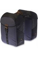 Dubbele fietstas Basil Miles Double Bag 34 liter 34 x 19 x 43 cm - zwart/grijs - thumbnail