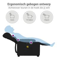 Sta-op-massagestoel elektrisch verstelbaar stof zwart - thumbnail