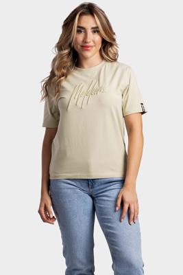 Malelions Essentials T-Shirt Dames Groen - Maat S - Kleur: Groen | Soccerfanshop