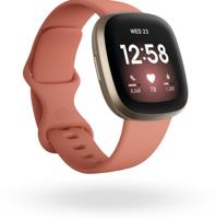 Fitbit Versa 3 van Google - Smartwatch voor dames/heren - met geïntegreerde GPS, 20 trainingsmodi, actieve zoneminuten en slaapanalyse - fitnesshorloge compatibel met Android / iOS - Oranje - thumbnail