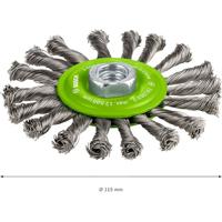 Bosch Accessories Schijfborstel, roestvrij 115 mm, 0,5 mm, 12.500 omw/min, 14 Bosch Power Tools 2608622106 1 stuk(s) - thumbnail