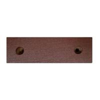 Meubelpoot kersen rechthoek 15 bij 5 cm en hoogte 4,5 cm van massief hout - thumbnail