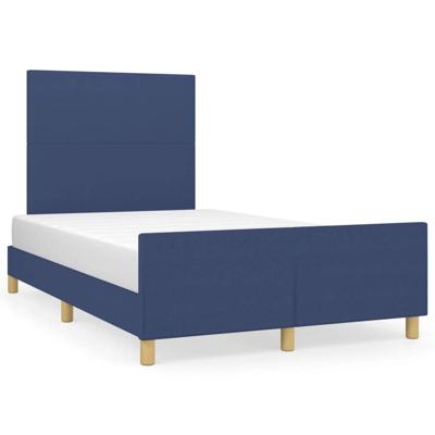 Bedframe zonder matras 120x200 cm stof blauw
