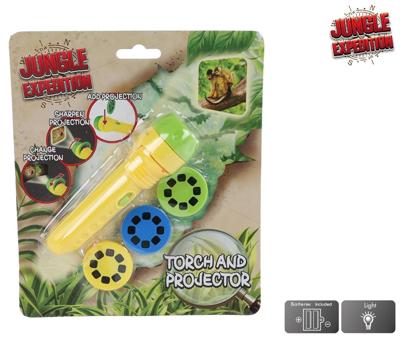 Jungle Expedition Zaklamp Projector met 24 Afbeeldingen, 11cm