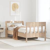 Bedframe zonder matras massief grenenhout 90x200 cm - thumbnail