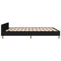Bedframe zonder matras stof zwart 140x200 cm - thumbnail