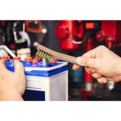 TOOLCRAFT Bougieborstel Hout, Messing 200 mm 1 stuk(s)