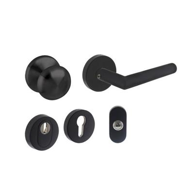 Intersteel Voordeurset rondVurano zwart zonder brievenbus - 0023.405730