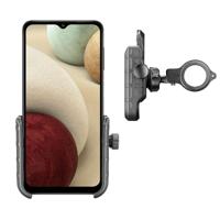 Interphone - Samsung Galaxy A12 Motorhouder Moto Crab Stuur Fiets en Motor Zwart - thumbnail