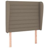Boxspring met matras stof taupe 90x190 cm - thumbnail