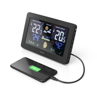 Hama Weerstation Premium Met Led-kleurendisplay En USB-oplaadfunctie Hama Weerstation Premium Met Led-kleurendisplay En USB-oplaadfunctie