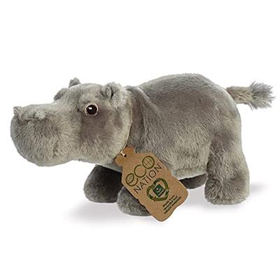Eco Nation Pluchen knuffel - nijlpaard - 27 cm