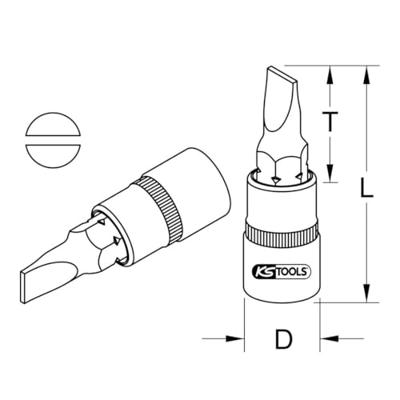 KS Tools 9181488 9181488 Verwisselbare kop 5.5 mm