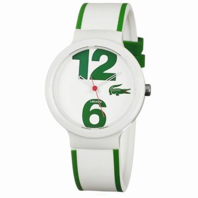 Lacoste horlogeband 2010543 / LC-46-1-29-2224 Rubber Wit 14mm